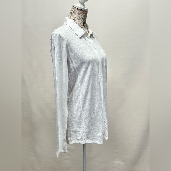 J. JILL White  cotton long sleeve button down‎ shirt size S. - Picture 8 of 13